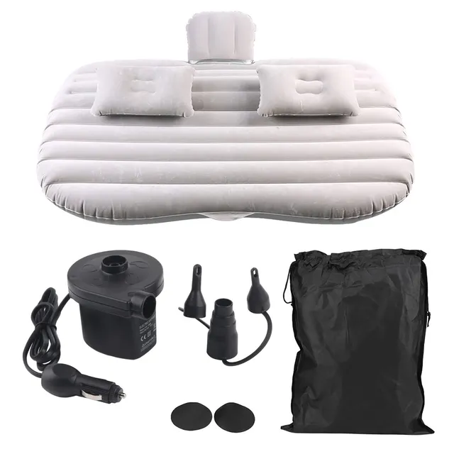 Ejoyous Lit Gonflable Voiture PVC Gris + Pompe 12V