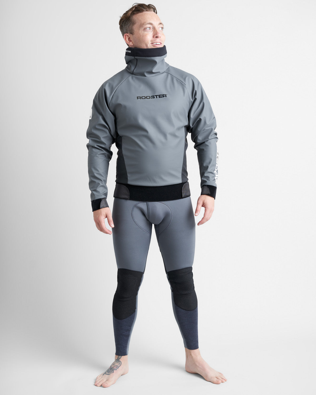 Rooster Aquafleece Pro Lite Top Polaire Gris Waterproof