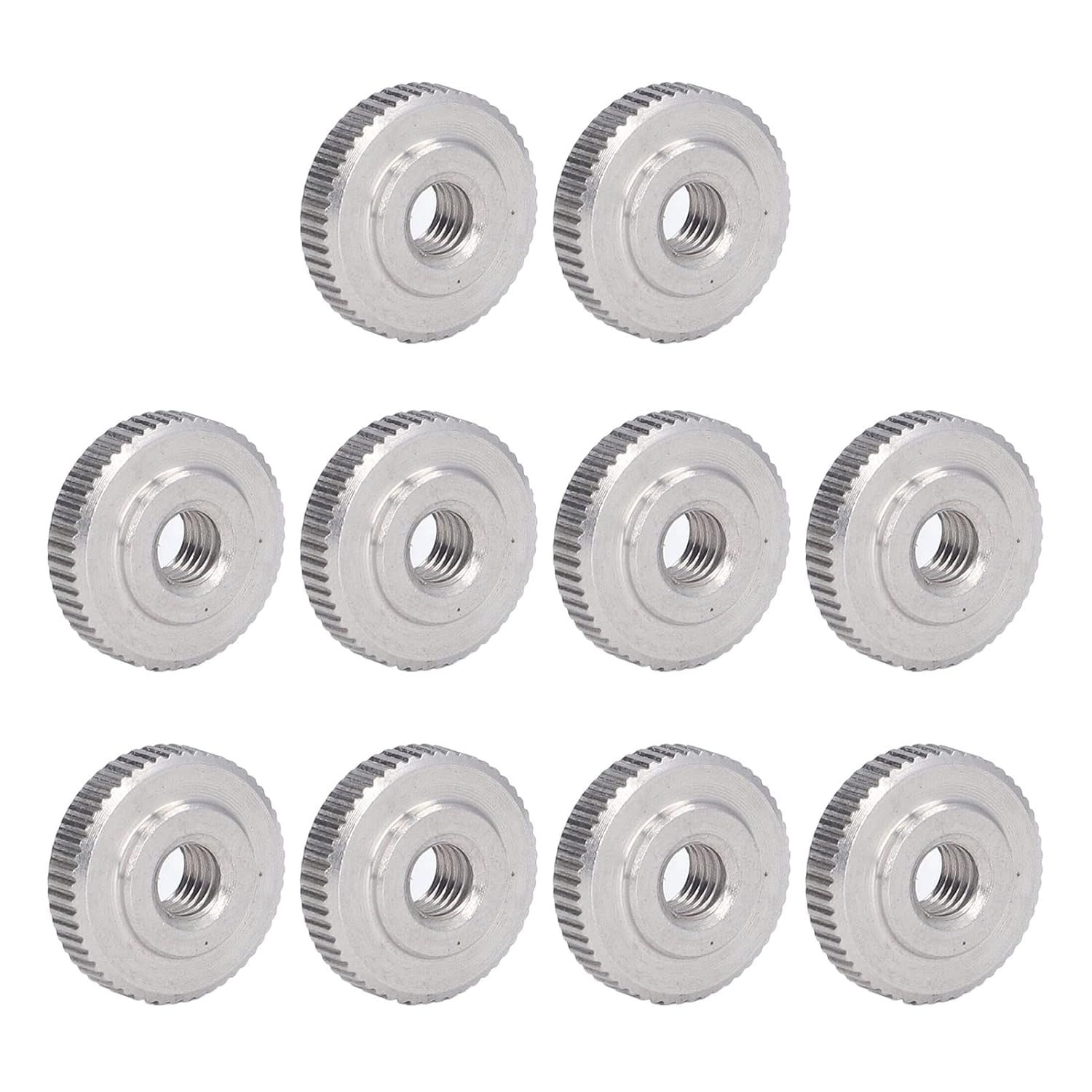 FTVOGUE Écrous Moletés M5 Inox Tête Plate Lot 10