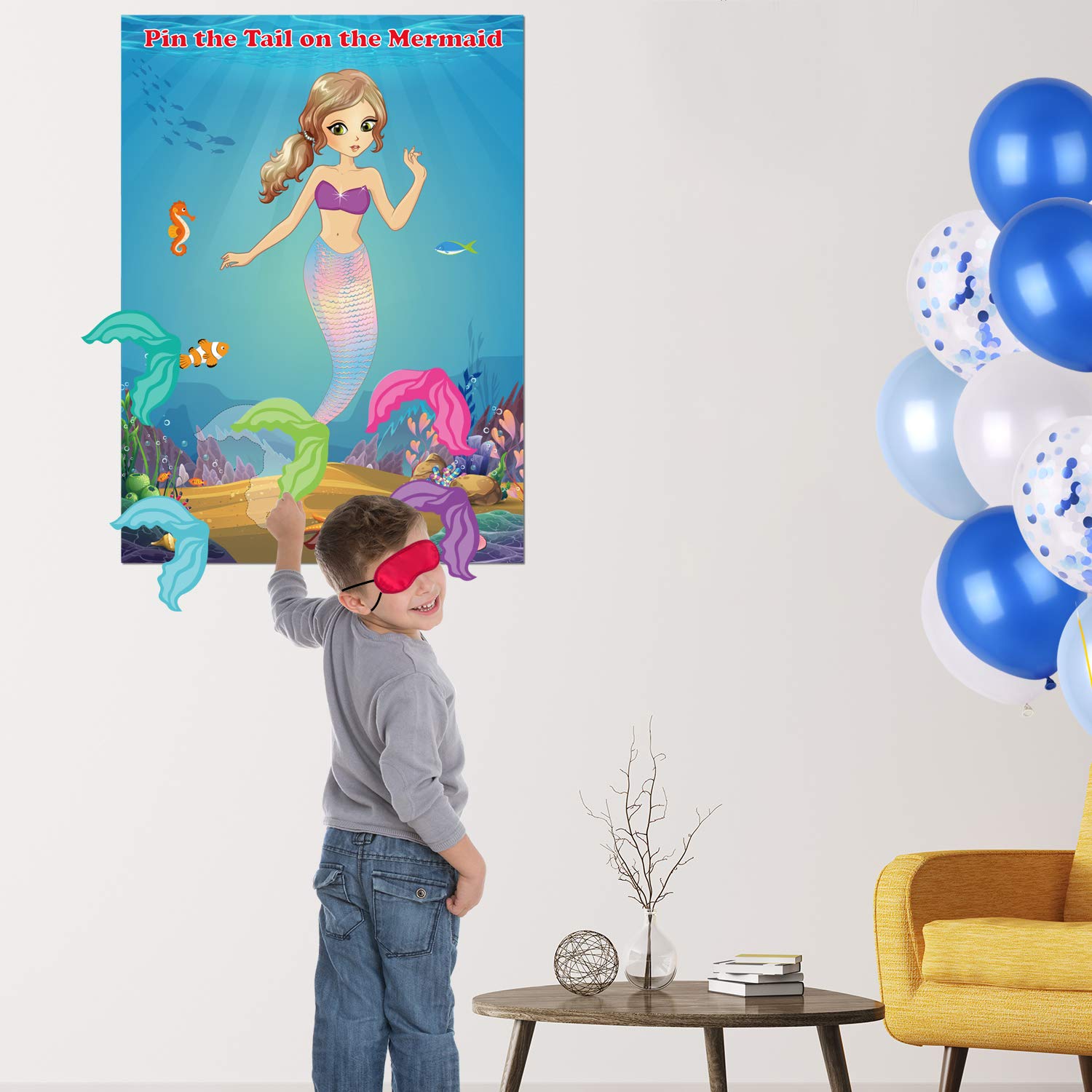 FEPITO Party Games jeu queue sirène Mermaid