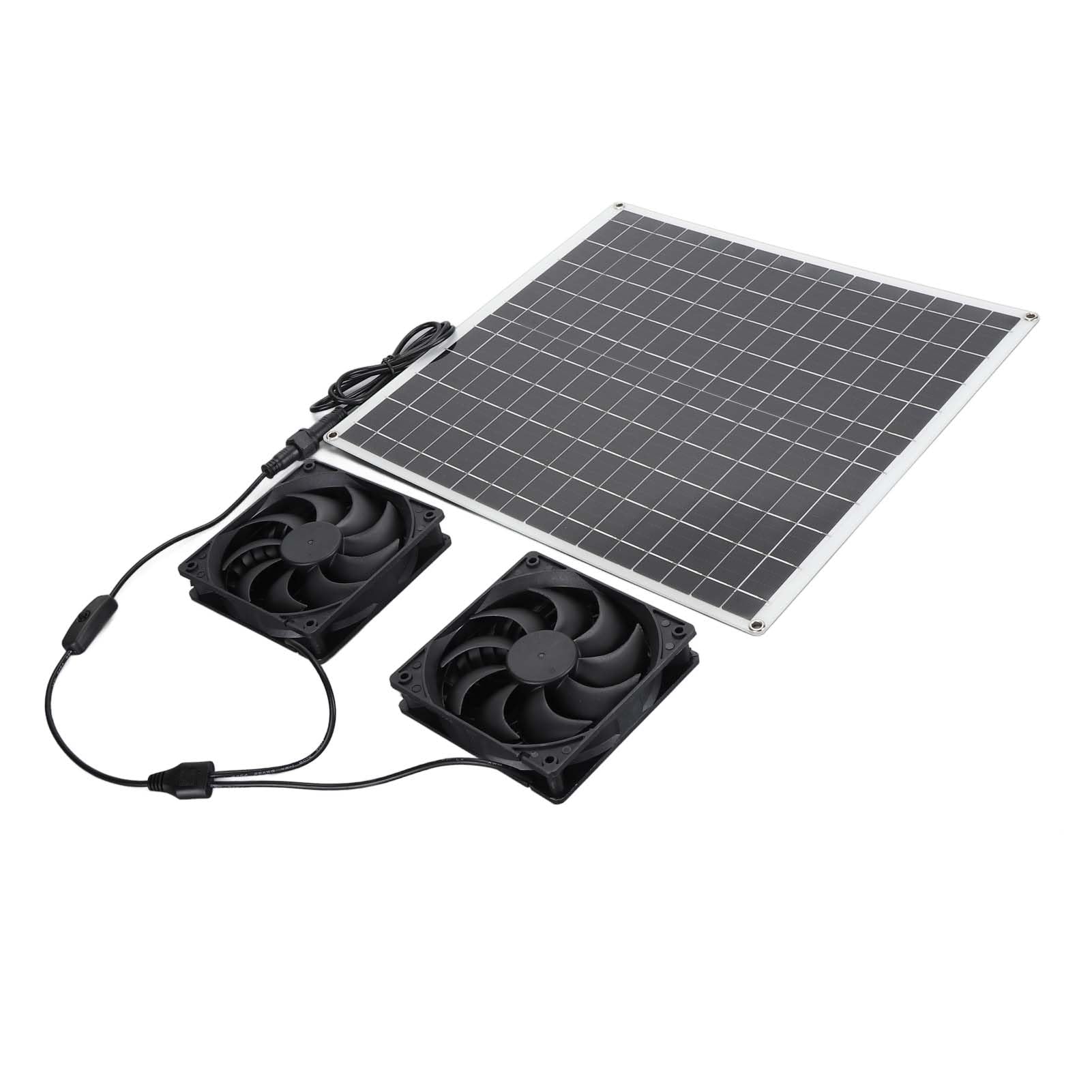 FTVOGUE Kit Ventilateur Solaire Double 20W IP65