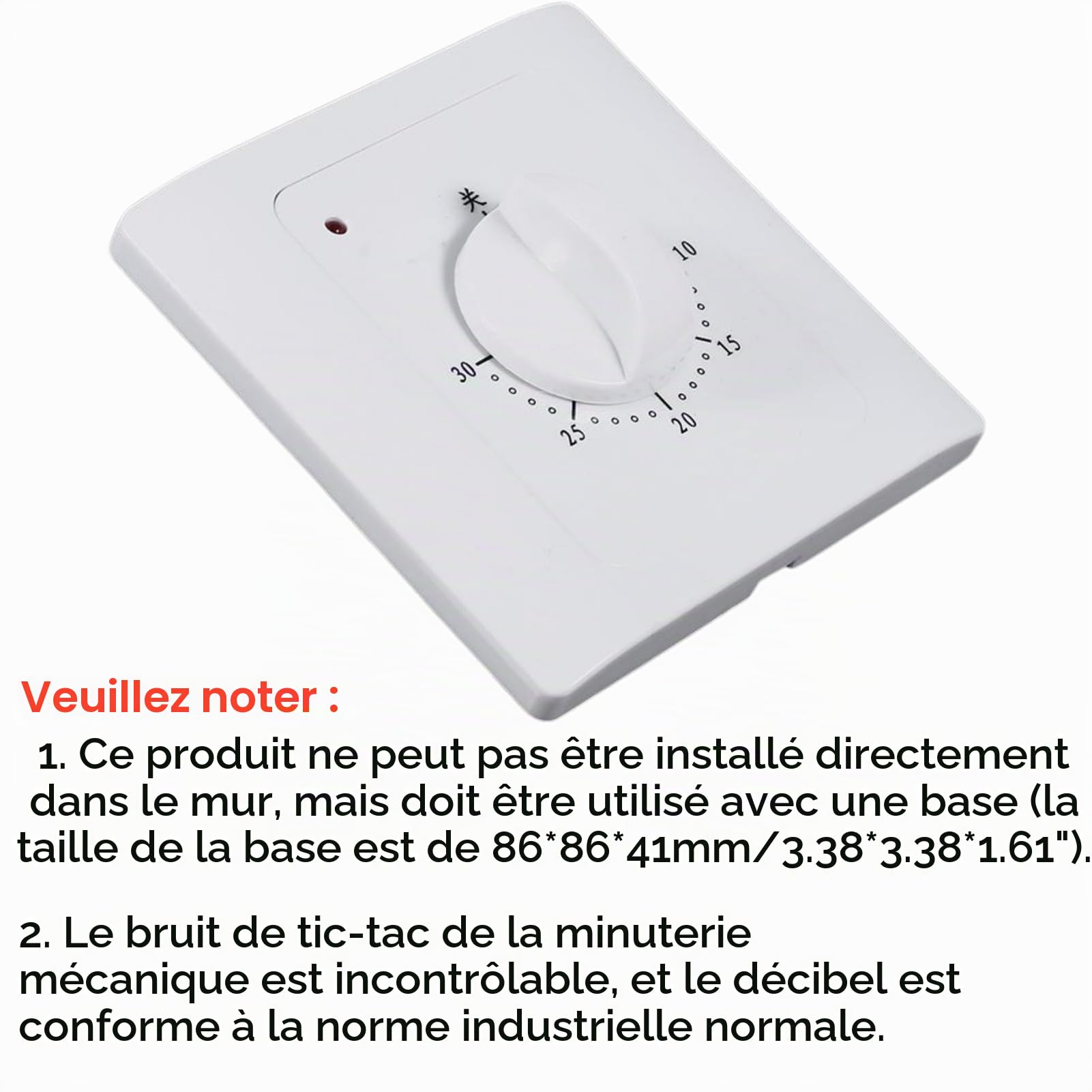 Jadeshay Installation Électrique interrupteur minuterie 30 min