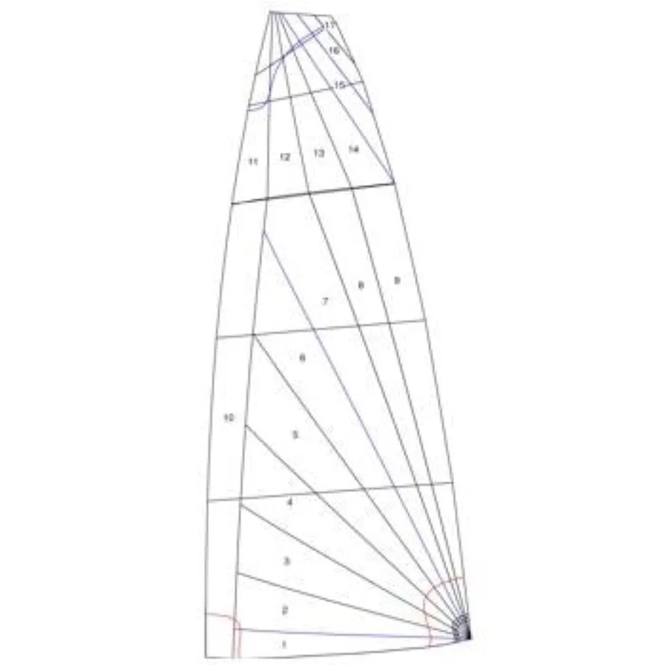 Rooster 4000 grand-voile radiale C581 noire voile