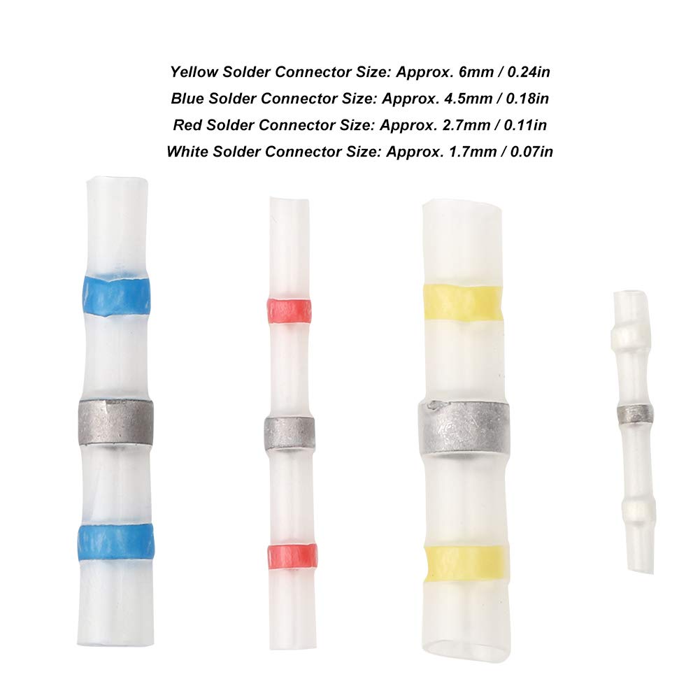 FTVOGUE Connecteur à souder thermorétractable étanche 300 pcs