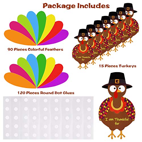 FEPITO Party Decorations kit dinde Thanksgiving 105 pièces