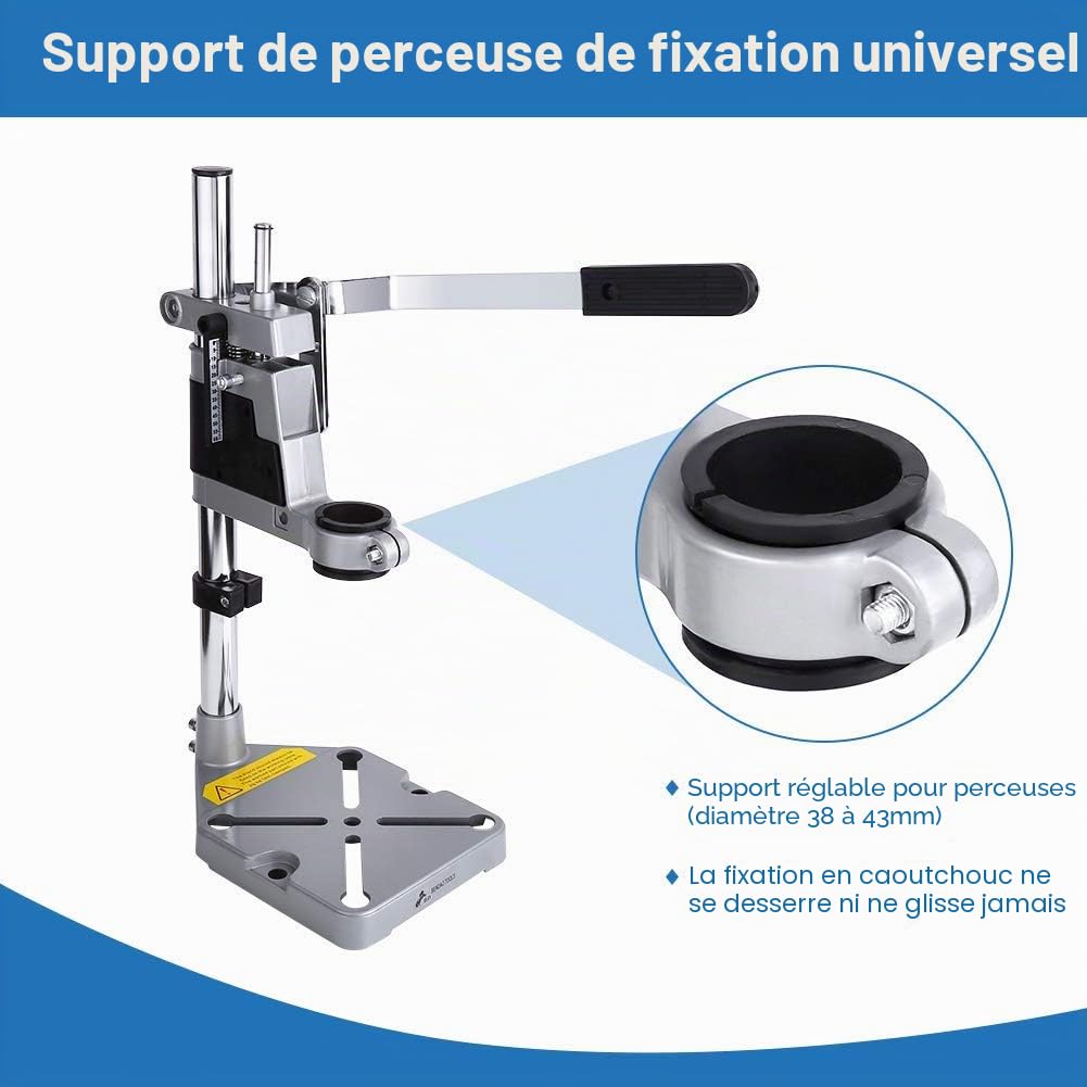 Ejoyous support perceuse colonne alu 60 mm 38/43 mm