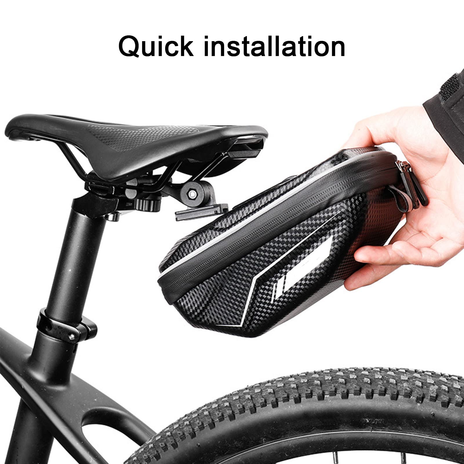 Tissting Outdoor sacoche selle vélo EVA noir étanche