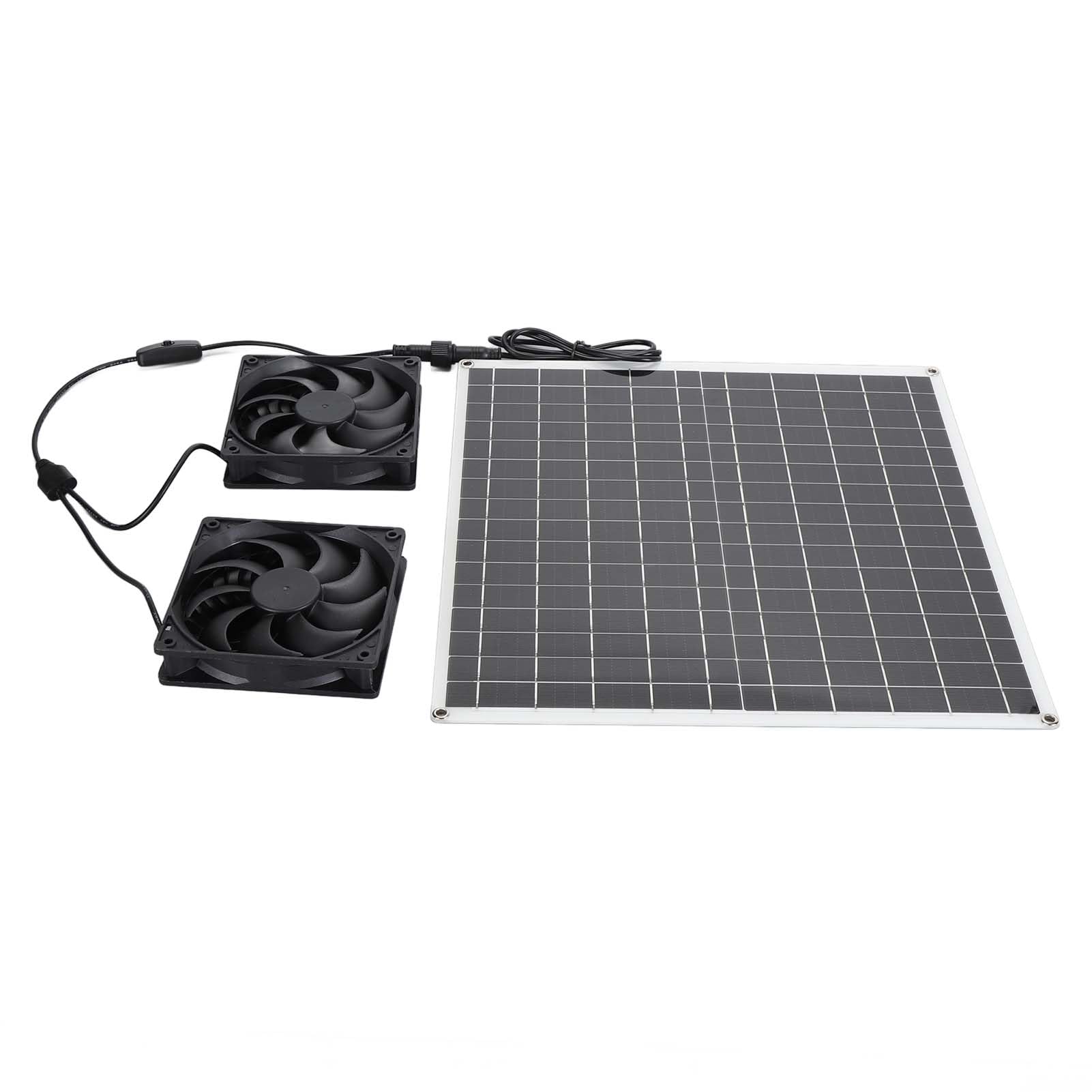 FTVOGUE Kit Ventilateur Solaire Double 20W IP65