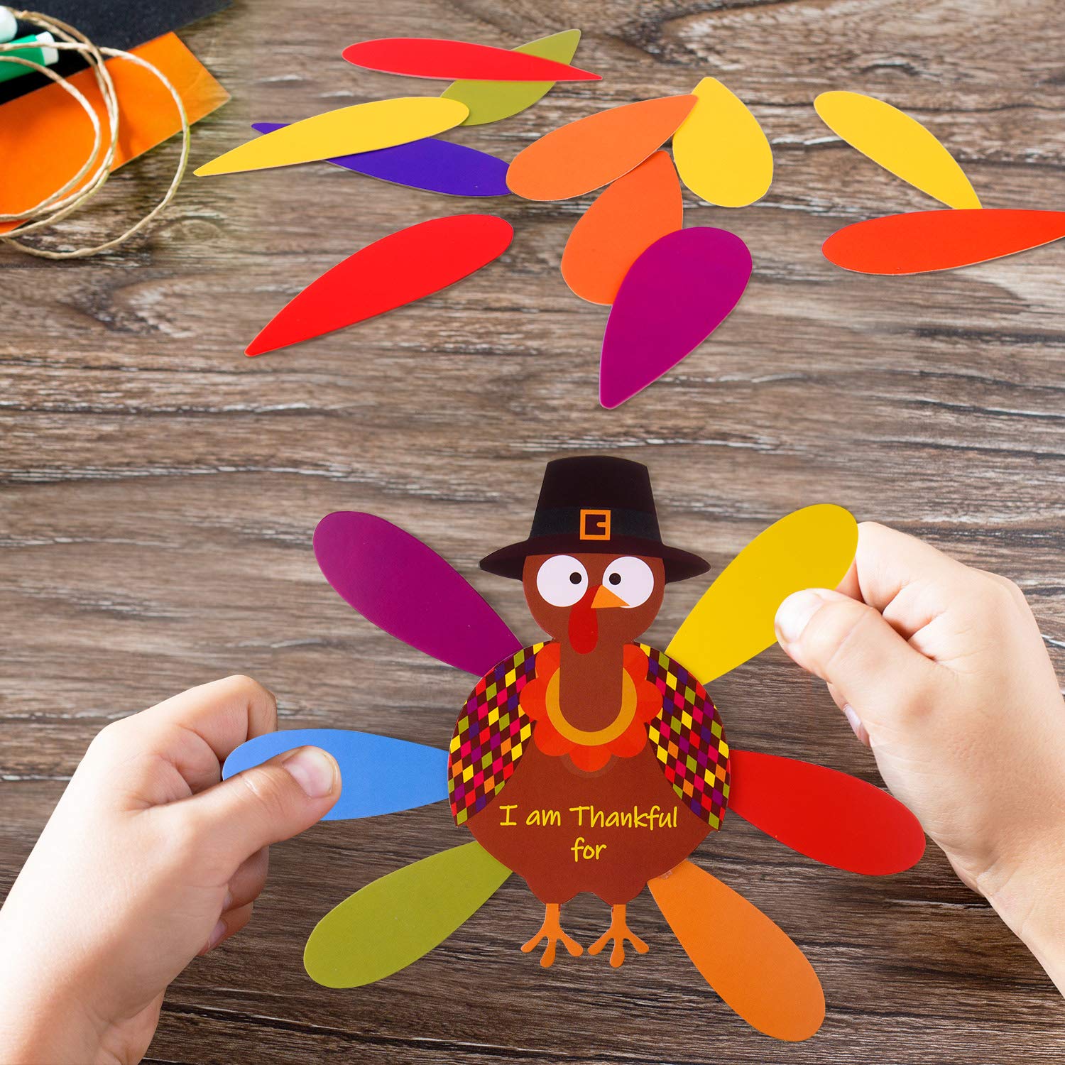 FEPITO Party Decorations kit dinde Thanksgiving 105 pièces