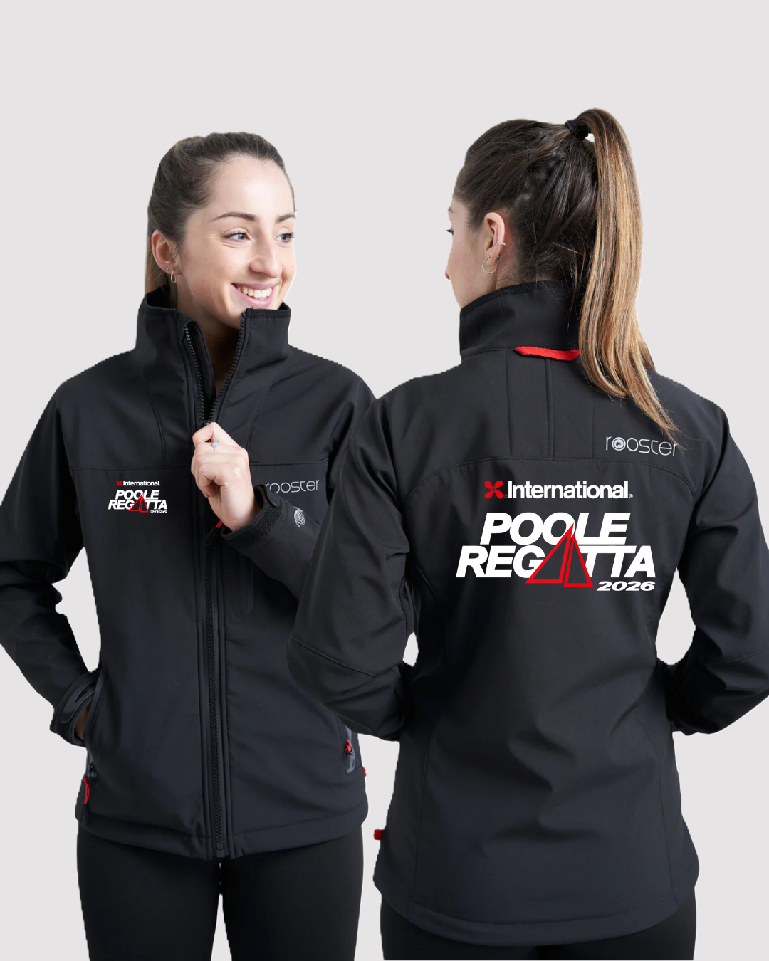 Rooster Soft Shell veste femme sans capuche noire UK10