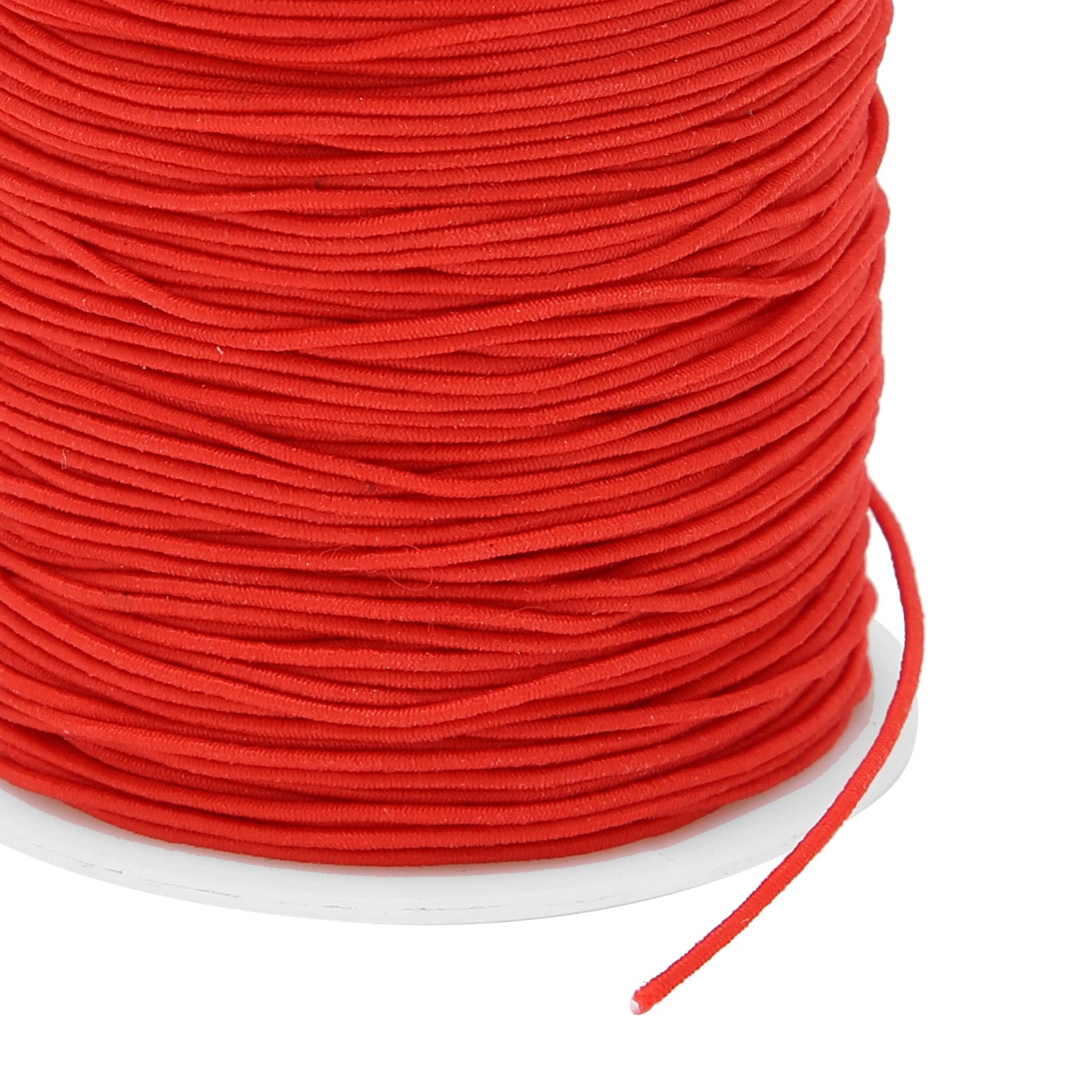 Tissting Fil élastique rouge 1mm 100m bracelets bijoux