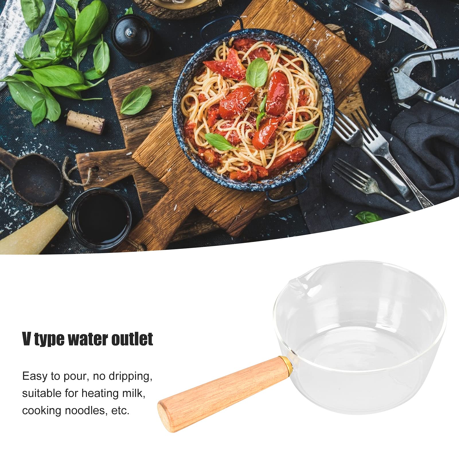 Tissting KITCHEN pot à lait verre 600ml induction