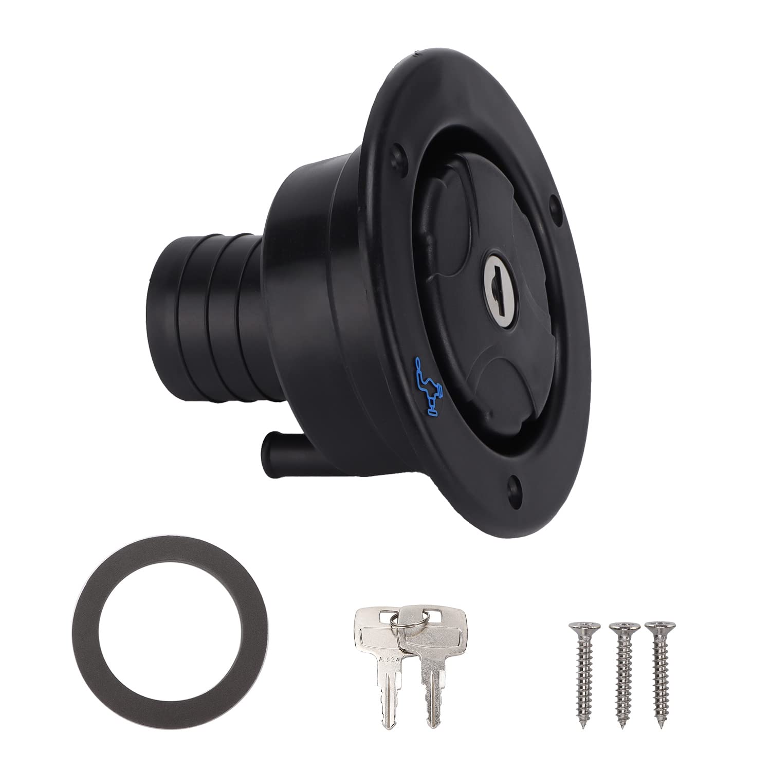 Tissting Bouchon eau camping-car noir 110 mm