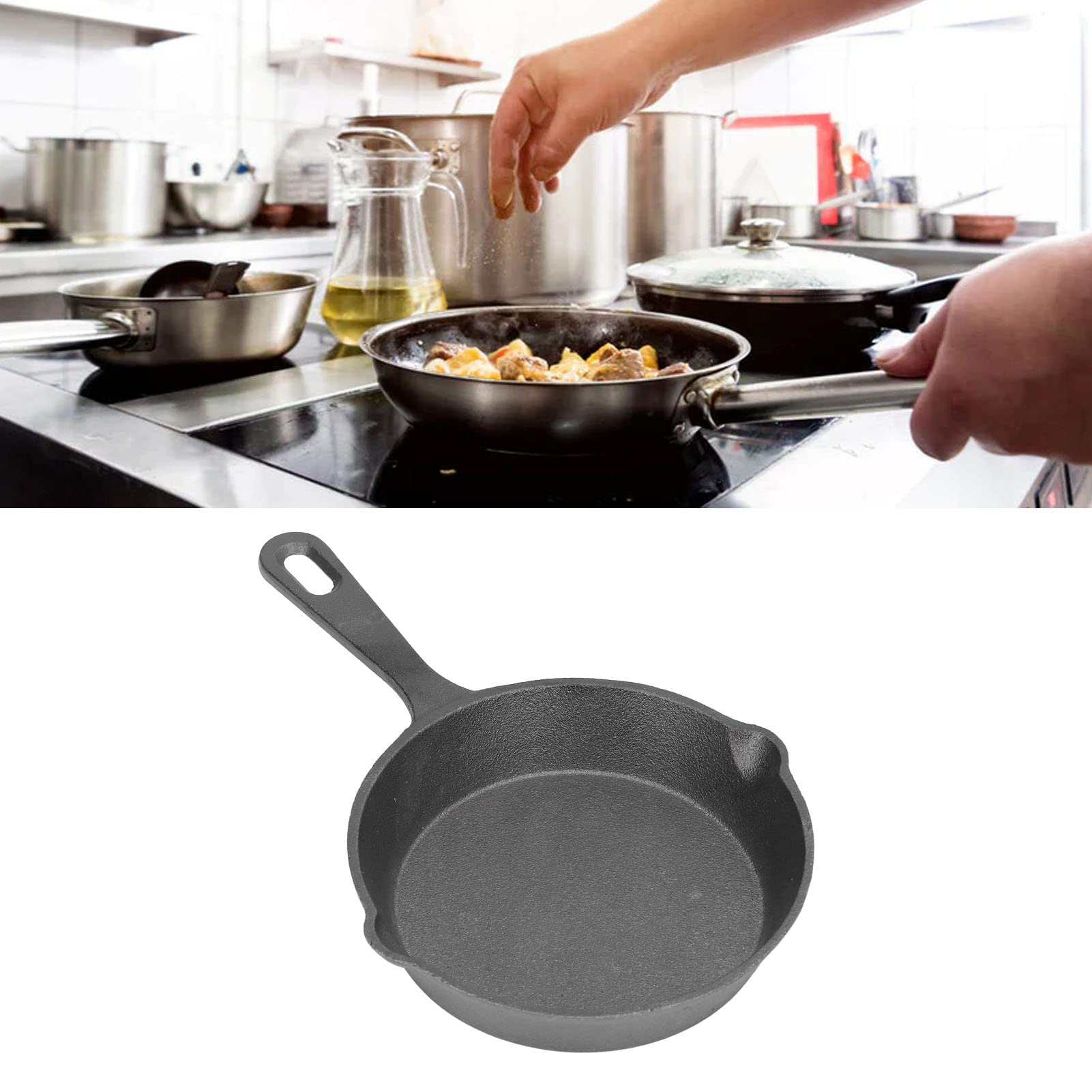 Tissting Mini Poêle Fonte 14 cm poêle oeufs induction