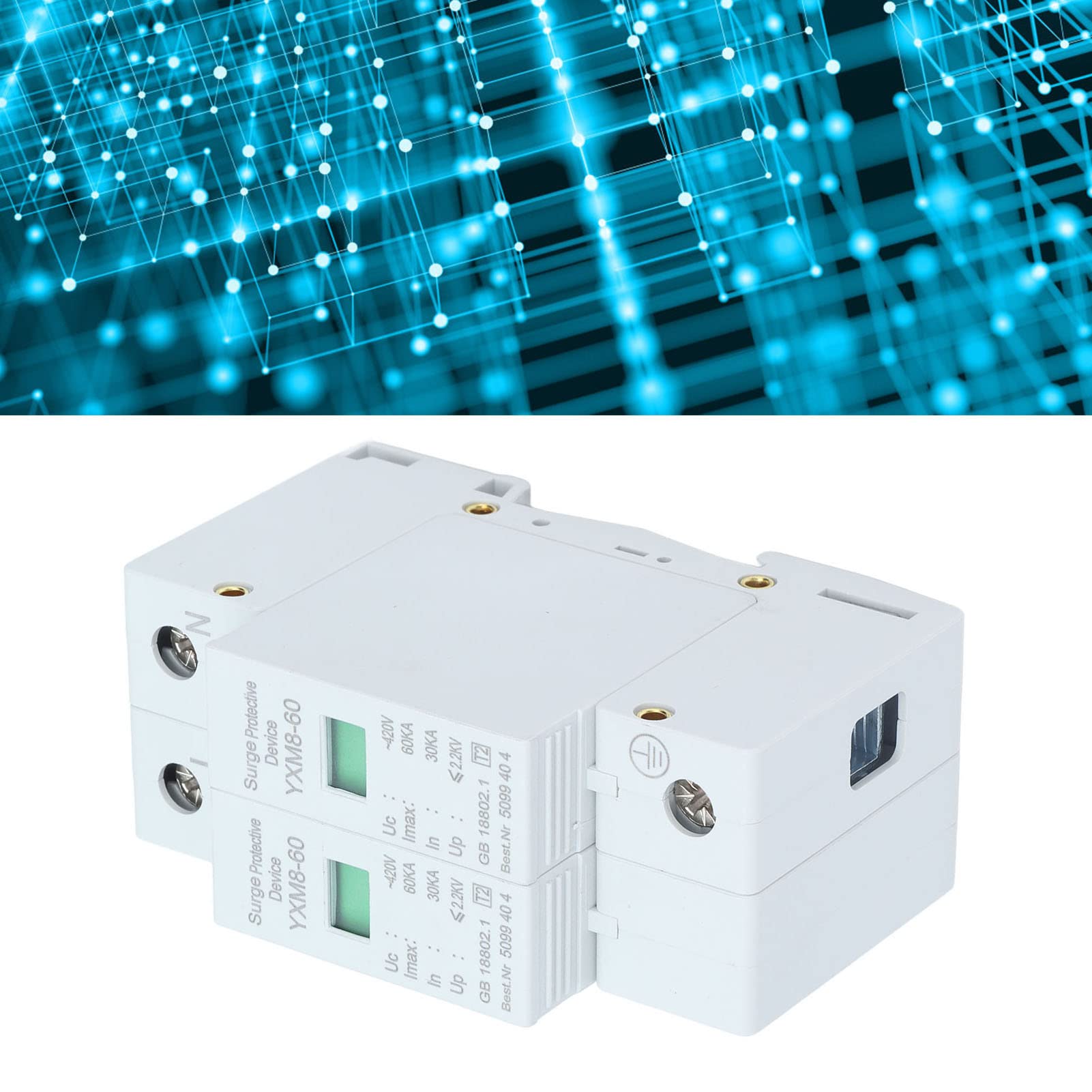 Jadeshay Installation Électrique 2P 60KA parafoudre