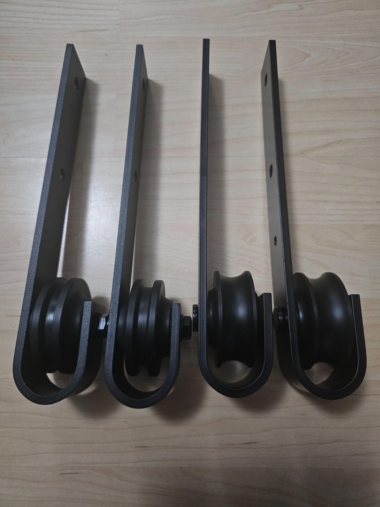 Ejoyous Kit Rail Porte Coulissante Double 10FT Acier