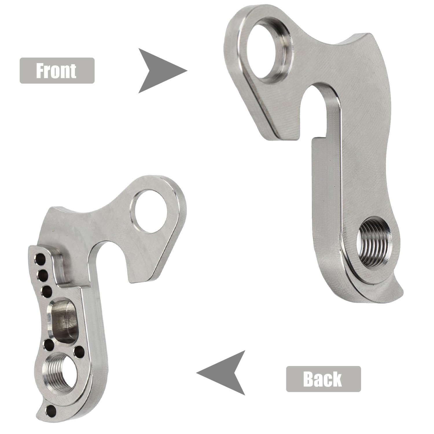 Tissting Crochet Patte Dérailleur Arrière Vélo Inox + Vis