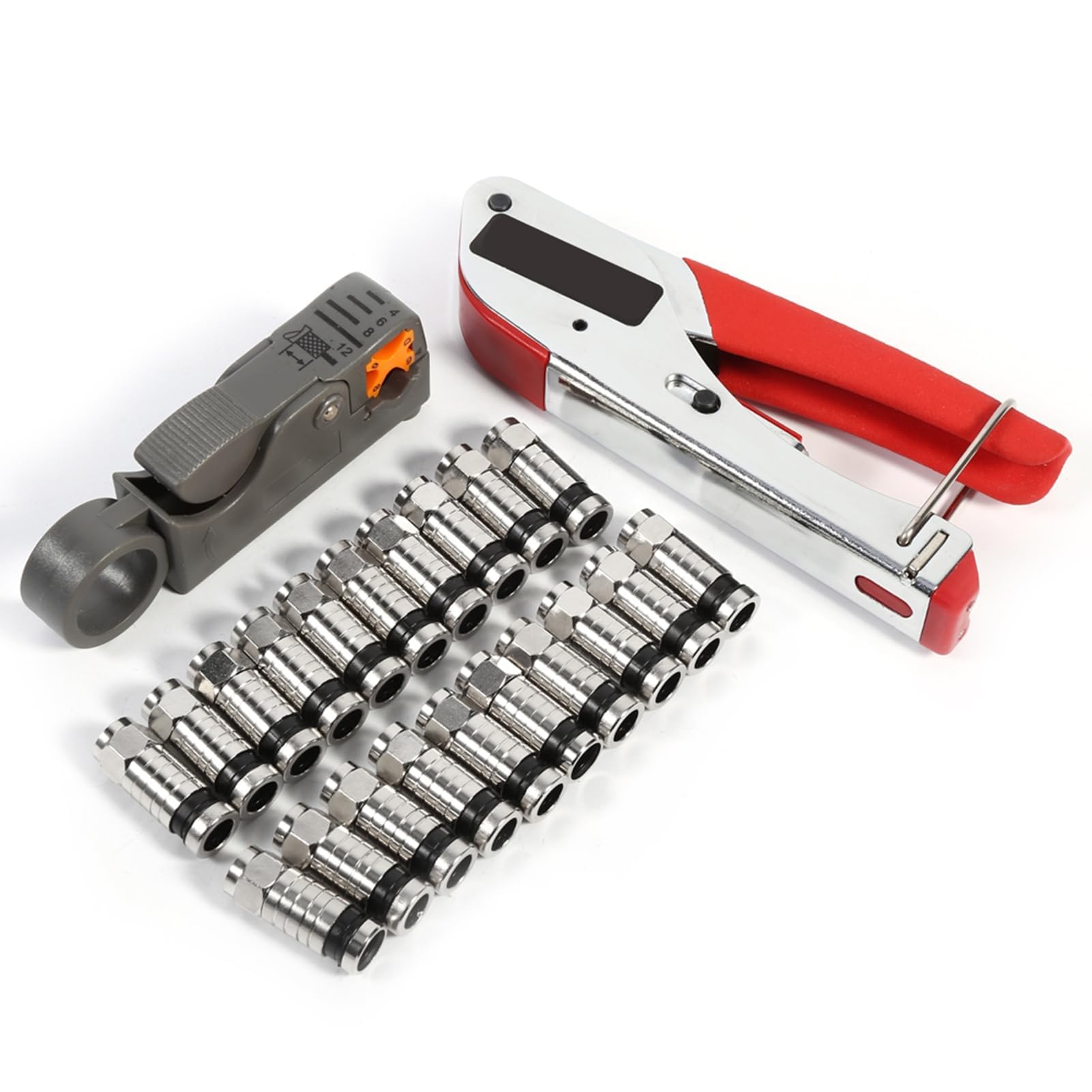 Ejoyous Home Improvement Tool pince à sertir coaxiale RG58 RG59 RG6