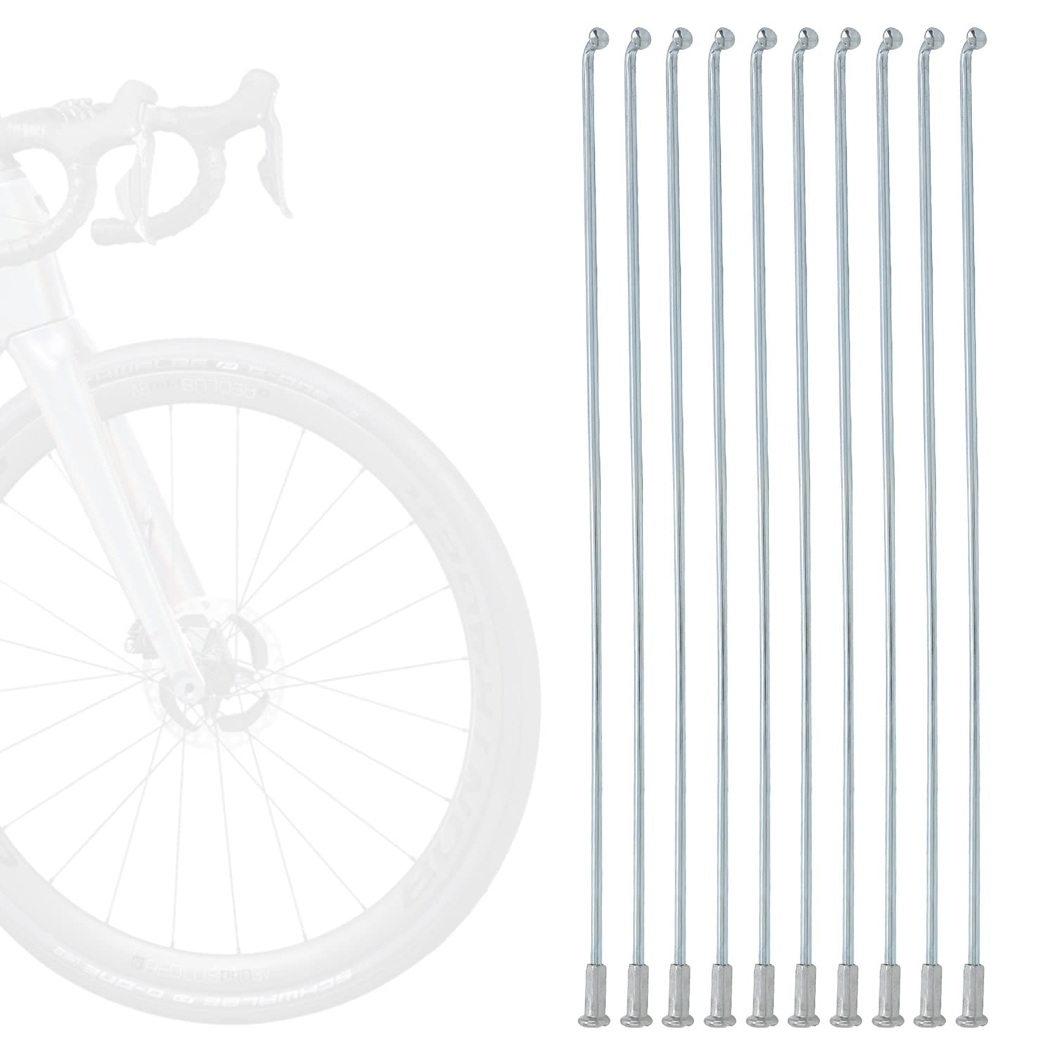 Tissting DIY rayons vélo 2,2 mm 220 mm lot 10