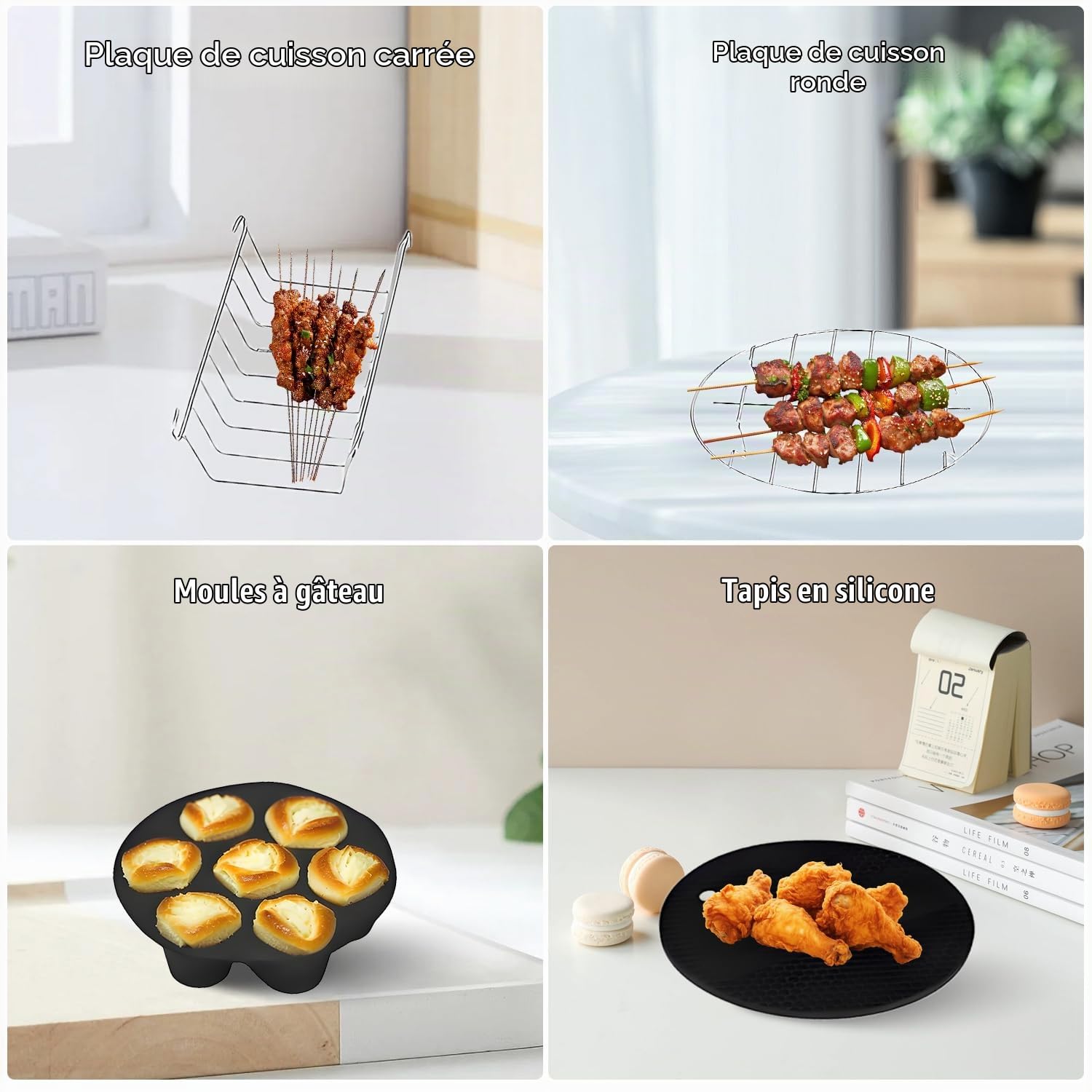 Tissting Set accessoires friteuse 13 pièces 16 cm