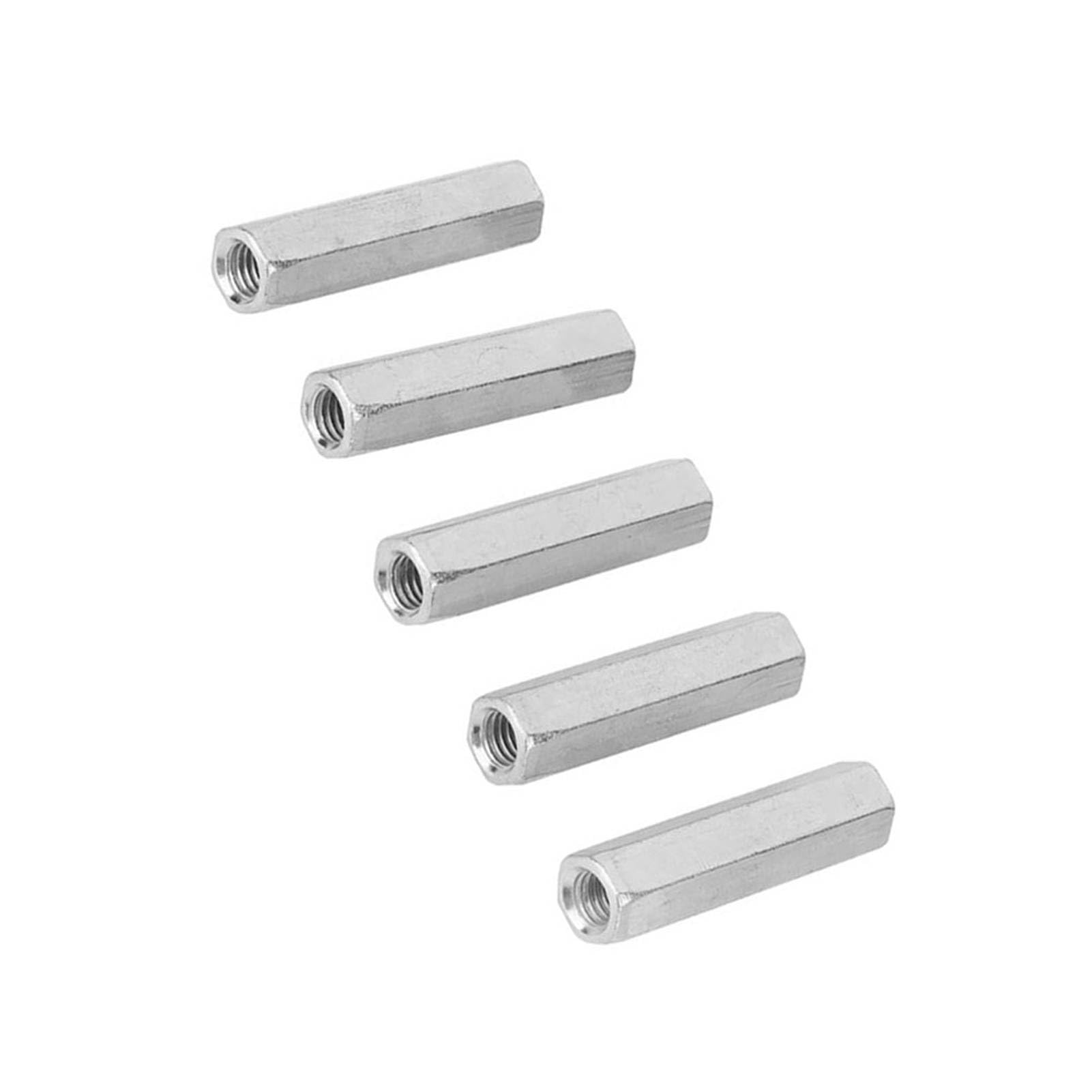 FTVOGUE Écrou long M8x50 hexagonal acier tige lot de 5