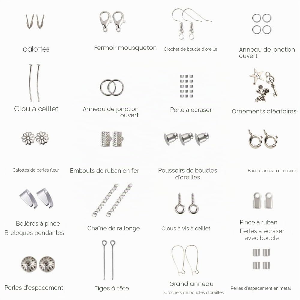 FEPITO Kit fabrication bijoux complet pinces démarrage