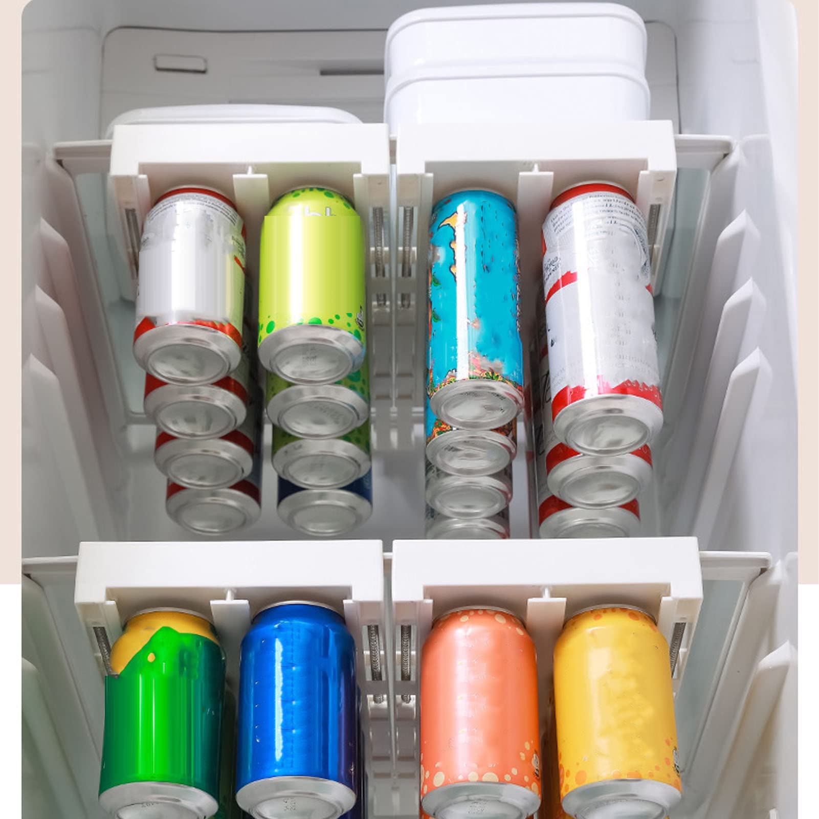 Tissting Kitchen Bathroom organiseur canettes frigo suspendu 8 canettes