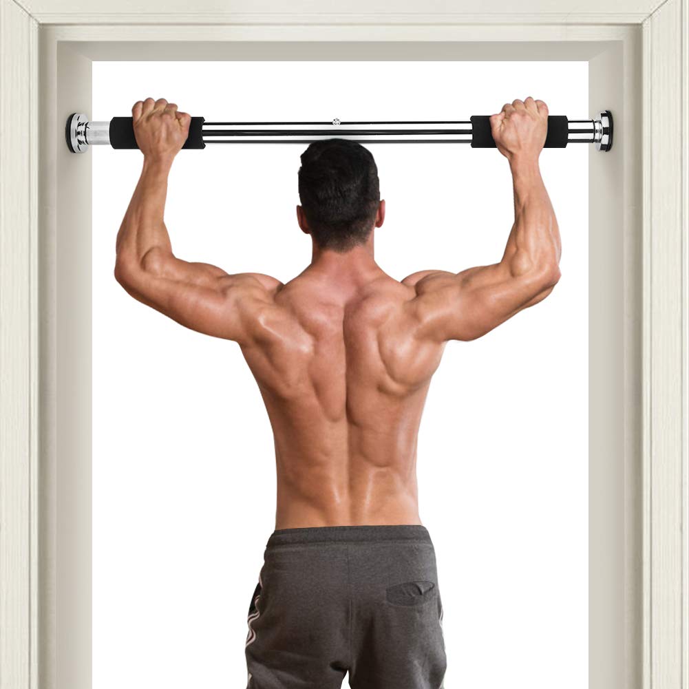 Ejoyous Barre Traction Porte 60-100 cm Inox 100 kg