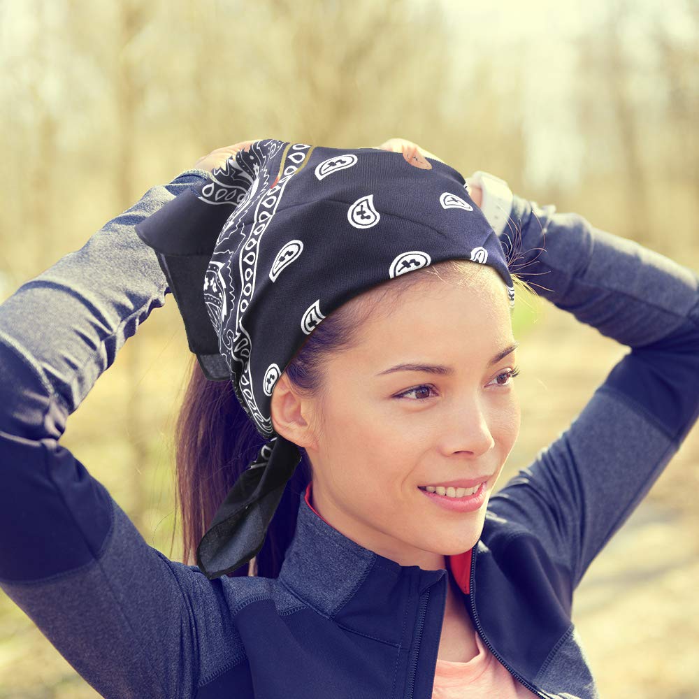 FEPITO Bandanas paisley coton x10 multicolore adulte