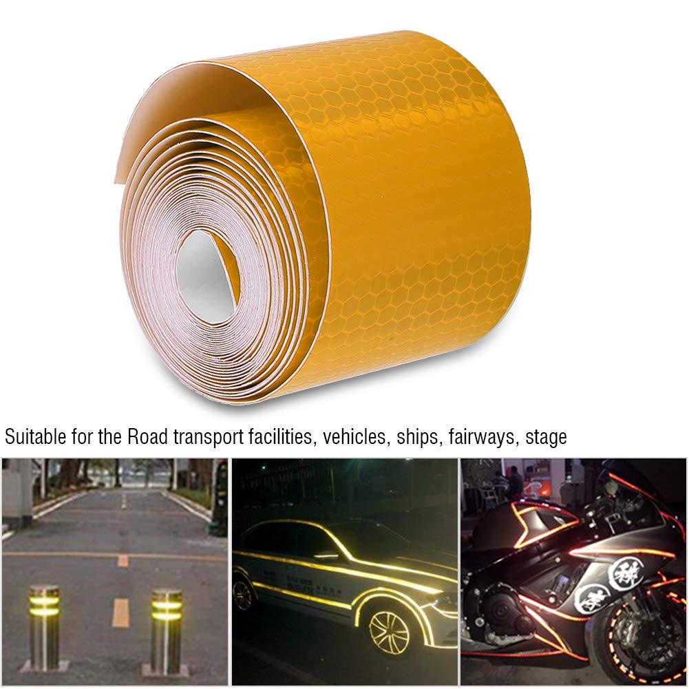 Tissting Ruban Réfléchissant Orange 5,1 cm x 3 m PVC