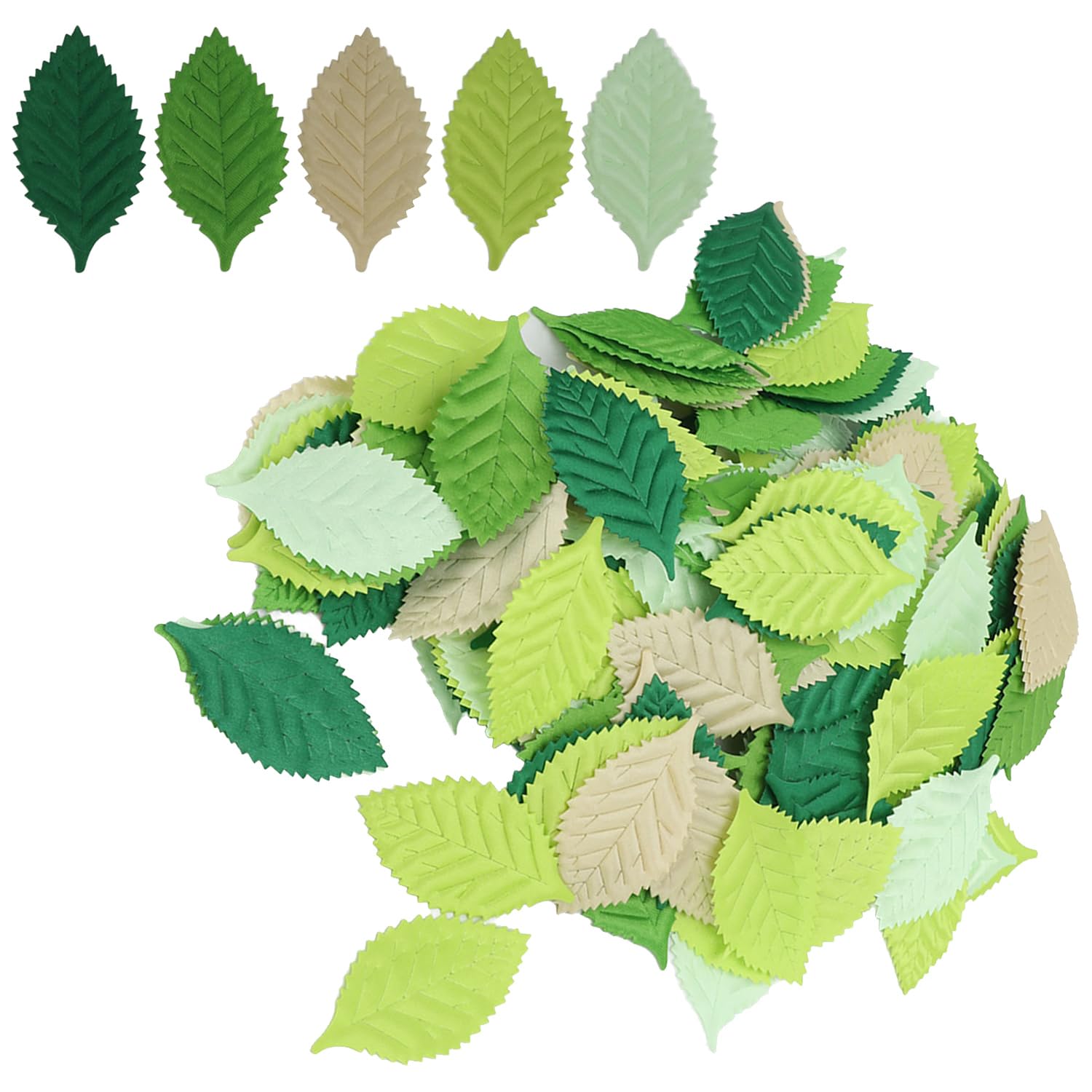 Tissting HOME DECORATION feuilles vertes artificielles 200 pcs 6 cm