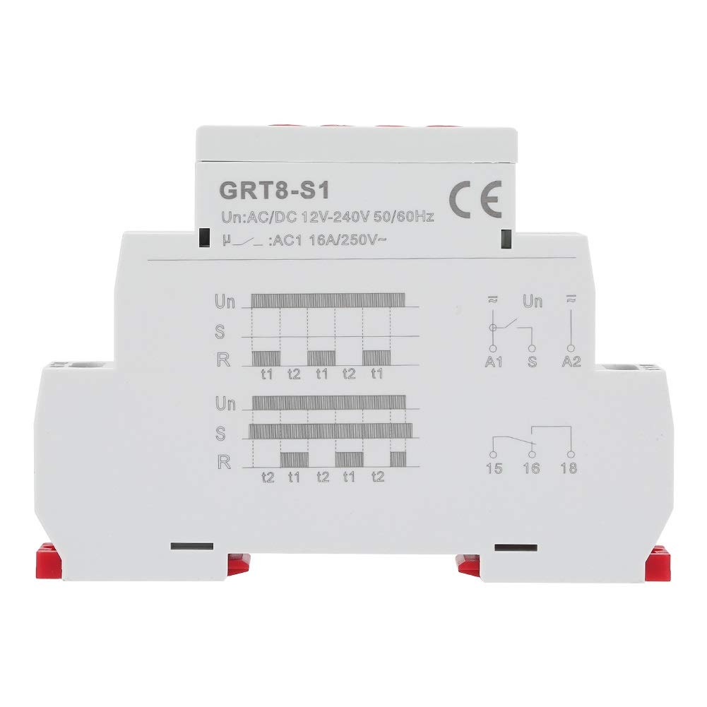 Jadeshay Installation Électrique GRT8-S1 relais temporisé 12-240V