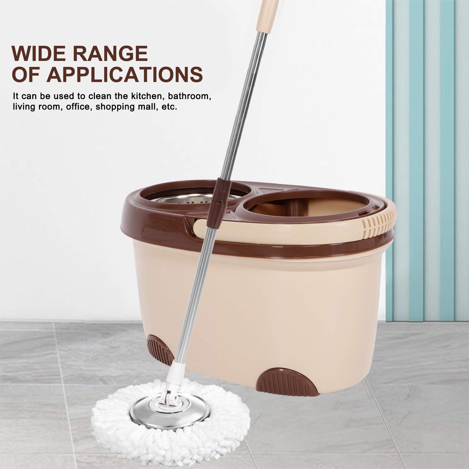 Ejoyous Home Improvement Tool serpillière seau essoreur microfibre 360°