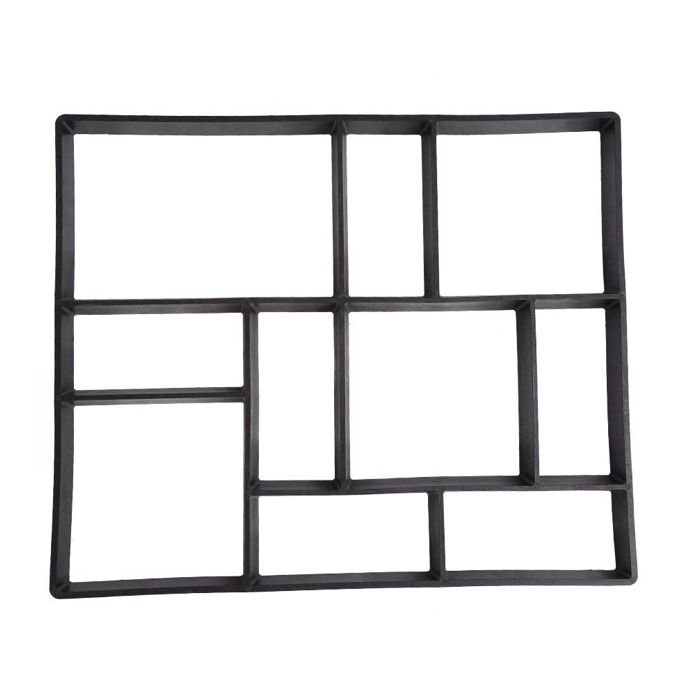 Ejoyous Garden moule pavage béton plastique 60x50 cm noir