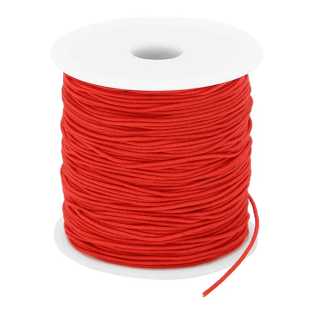 Tissting Fil élastique rouge 1mm 100m bracelets bijoux