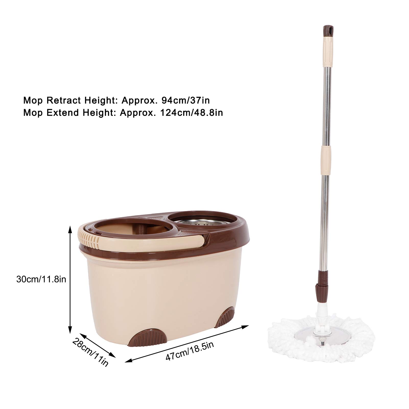 Ejoyous Home Improvement Tool serpillière seau essoreur microfibre 360°