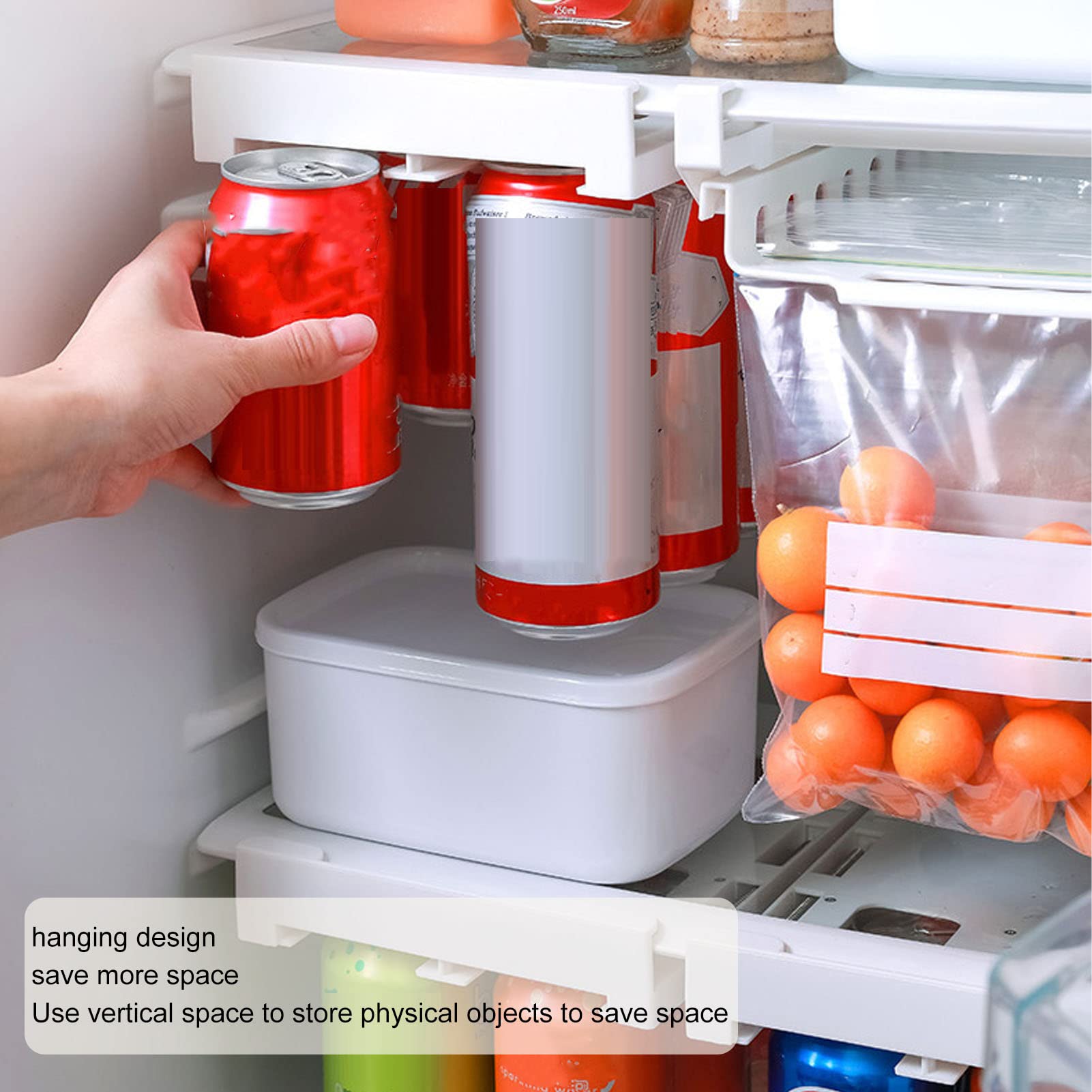 Tissting Kitchen Bathroom organiseur canettes frigo suspendu 8 canettes