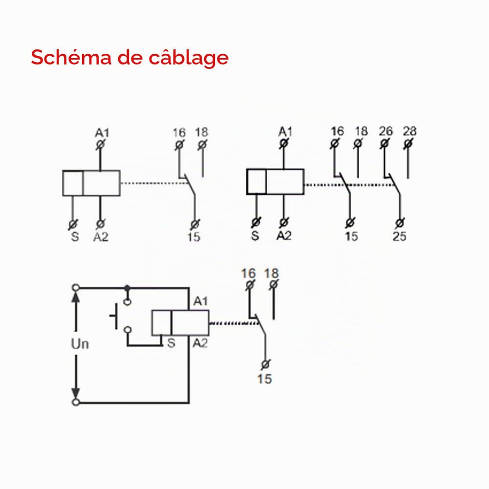 Jadeshay GRT8-M1 relais temporisé 12V-240V 10 fonctions