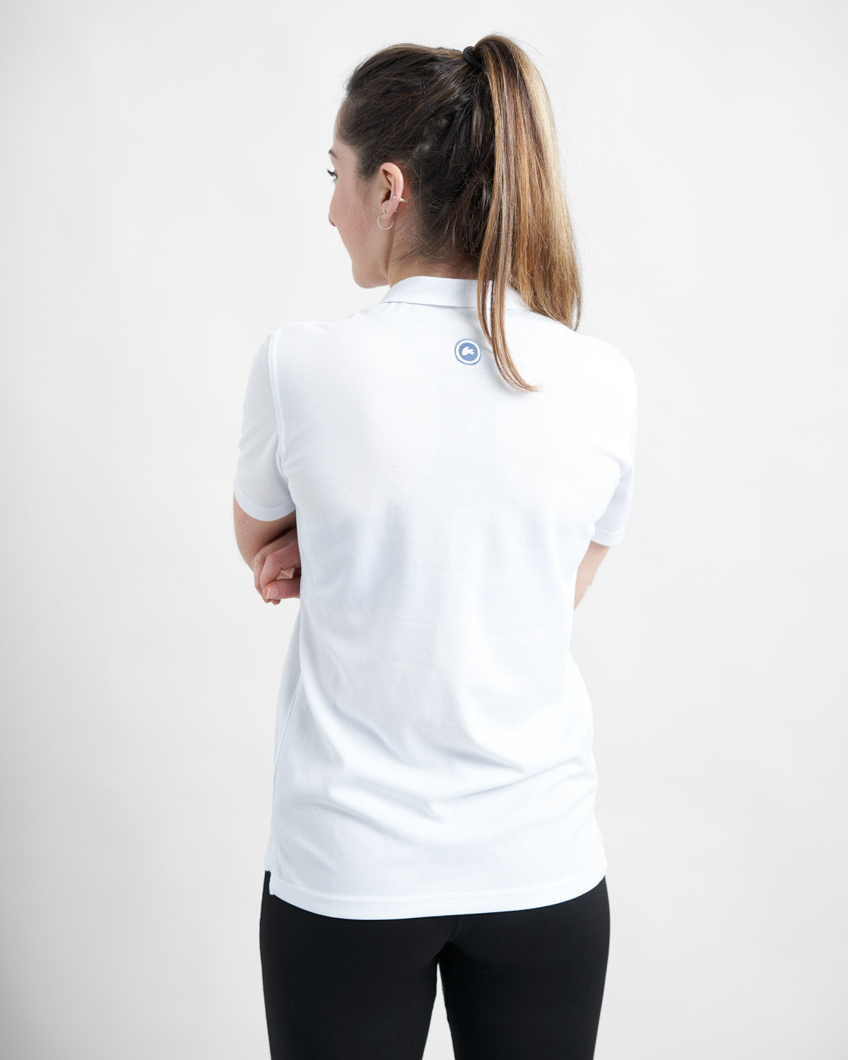 Rooster Technical Polo femme blanc manches courtes