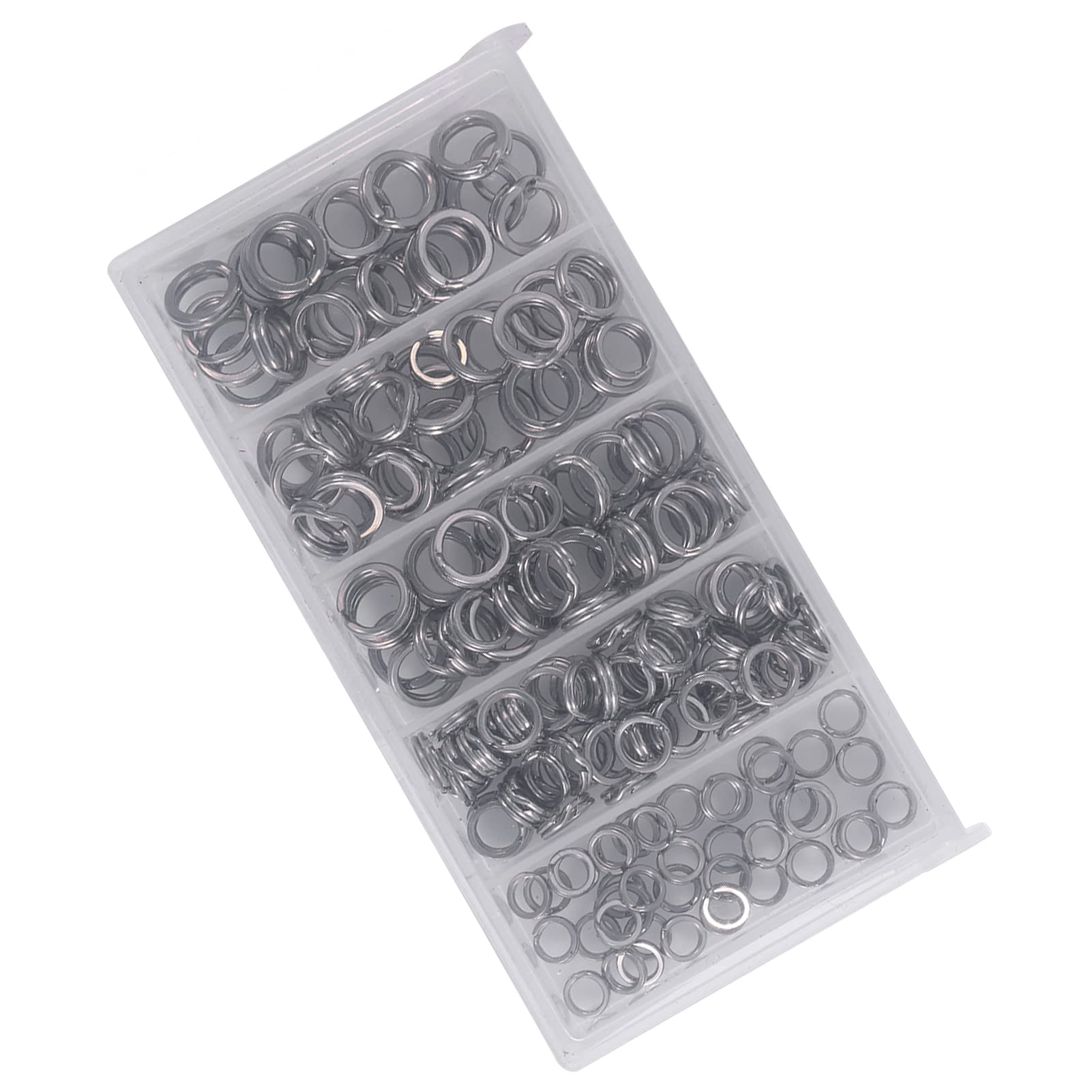 Ejoyous anneaux brisés pêche inox 200 pcs 5 tailles