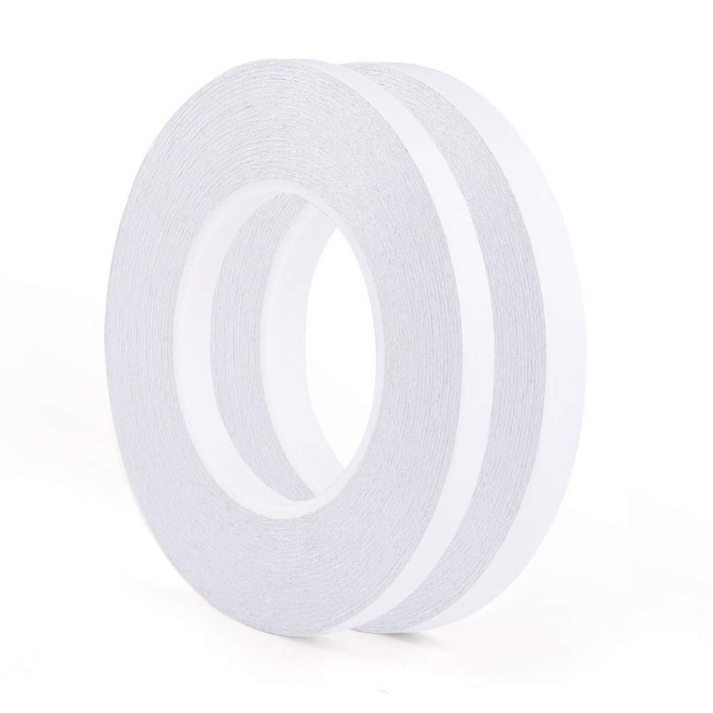 FEPITO Lot 2 Ruban Adhésif Double Face 9mm+12mm x35m