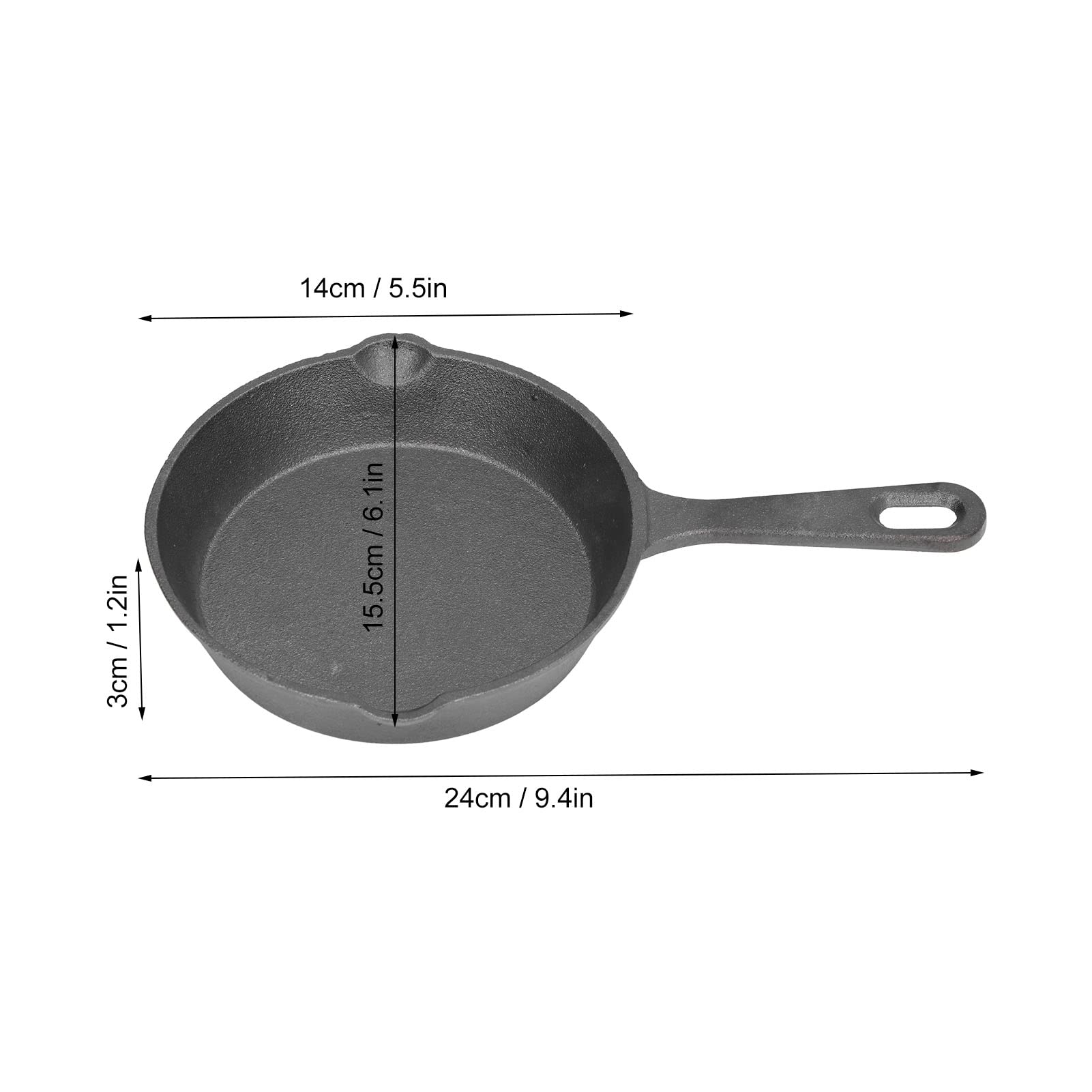 Tissting Mini Poêle Fonte 14 cm poêle oeufs induction
