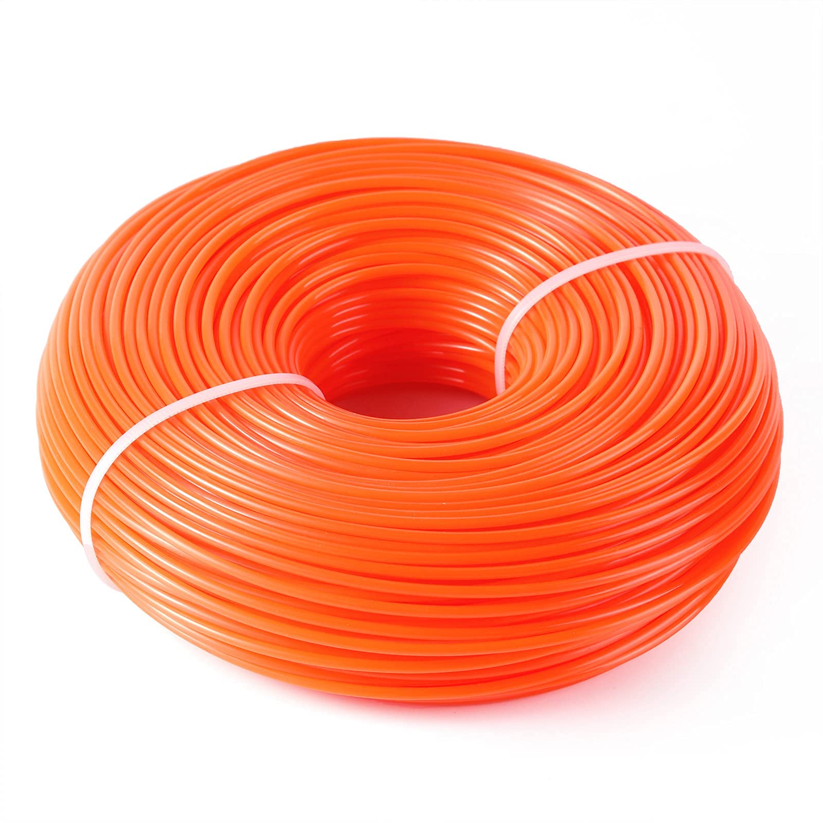 FEPITO Fil débroussailleuse nylon rond 2,4 mm x 96 m orange