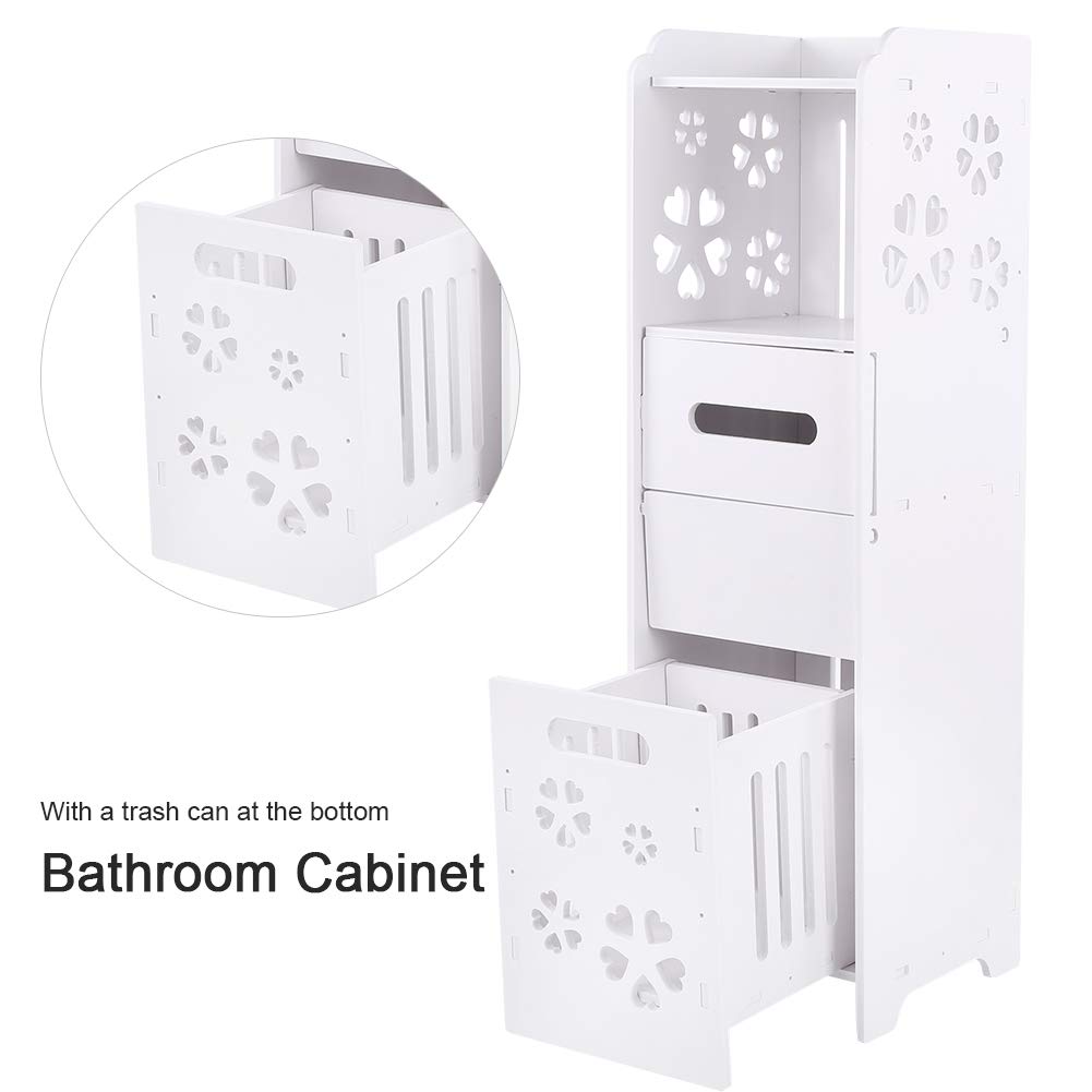 Ejoyous Meuble Colonne Salle de Bain 3 Couches avec Tiroir