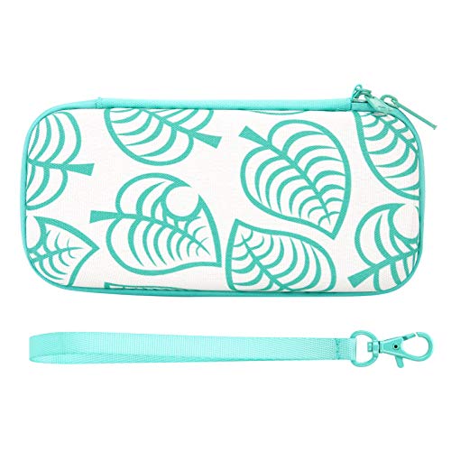 Ejoyous Étui Switch Coque EVA 8 Cartes Motif Feuilles