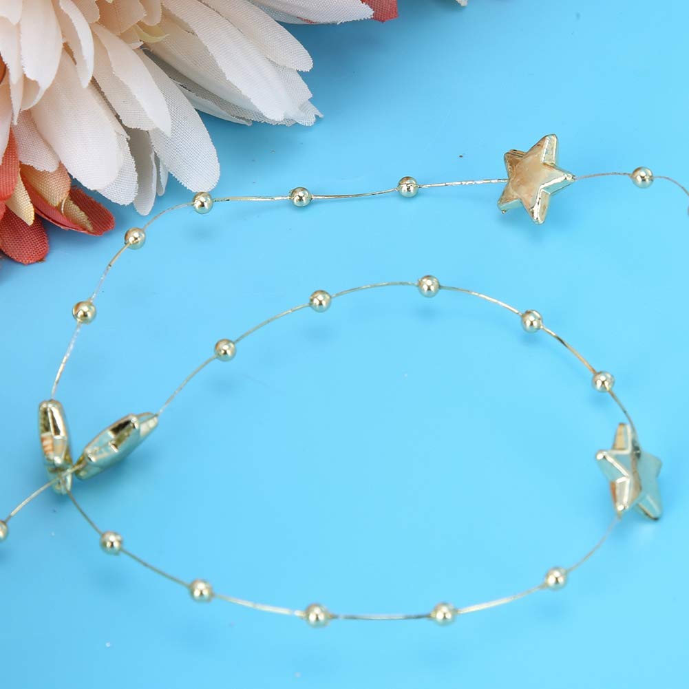 Tissting DIY chaîne perles étoile or 10 m bijoux