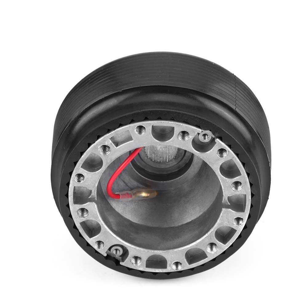 Ejoyous Repair Tool Moyeu Volant 6 Trous Adaptateur Noir Argent