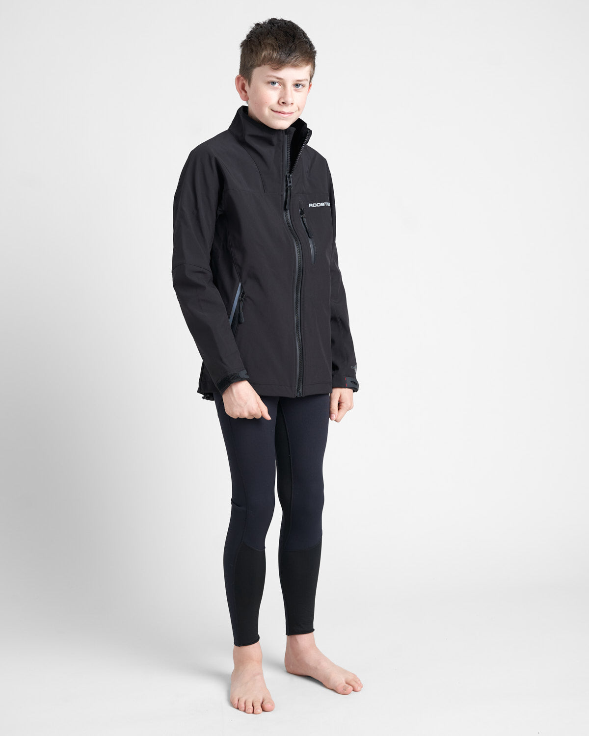 Rooster Coastal Inshore veste softshell junior sans capuche noir