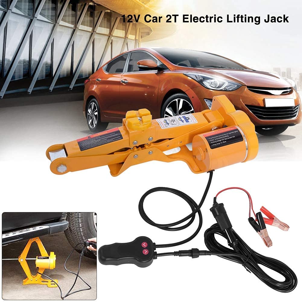 Ejoyous Cric électrique ciseaux 12V 2T 12-35 cm