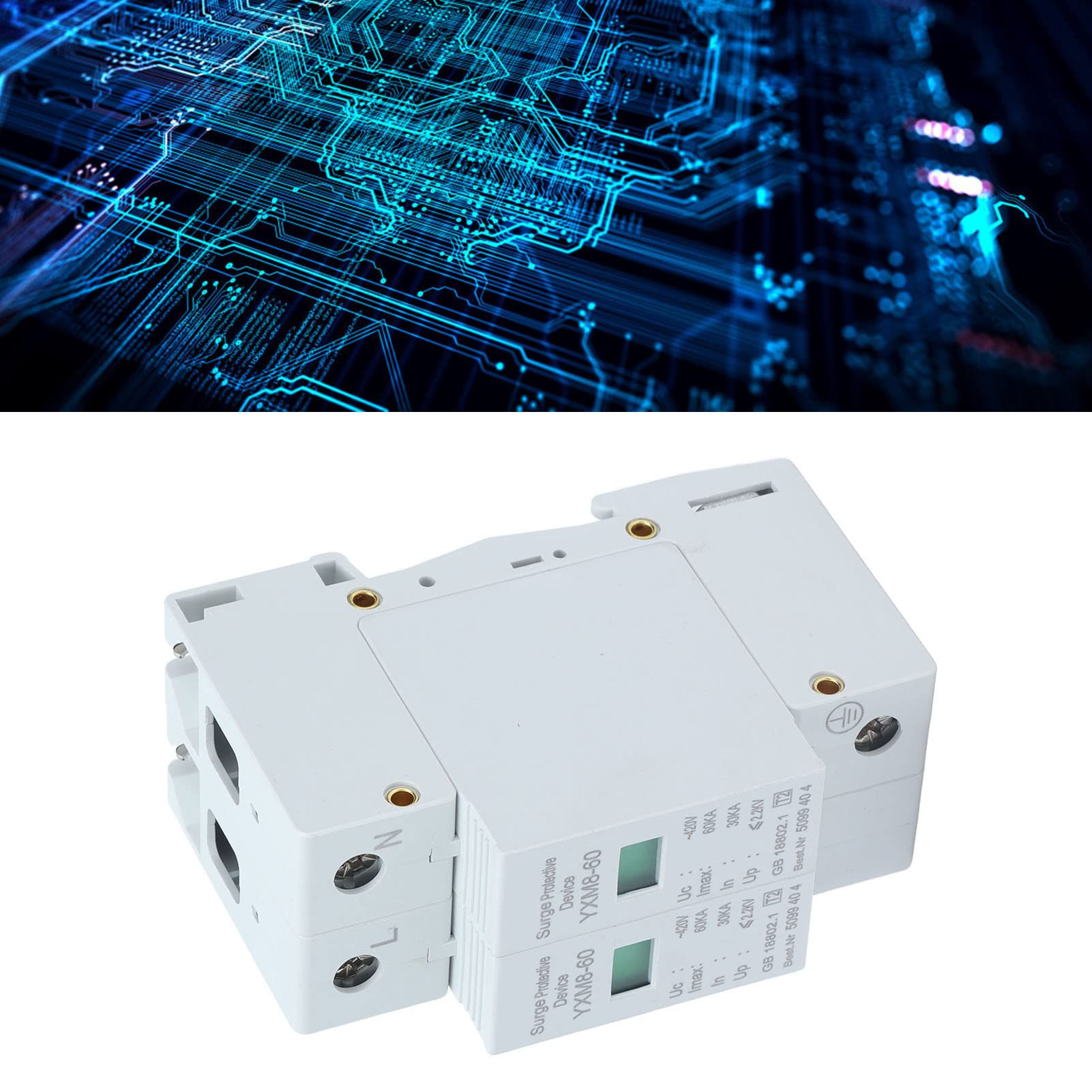 Jadeshay Installation Électrique 2P 60KA parafoudre